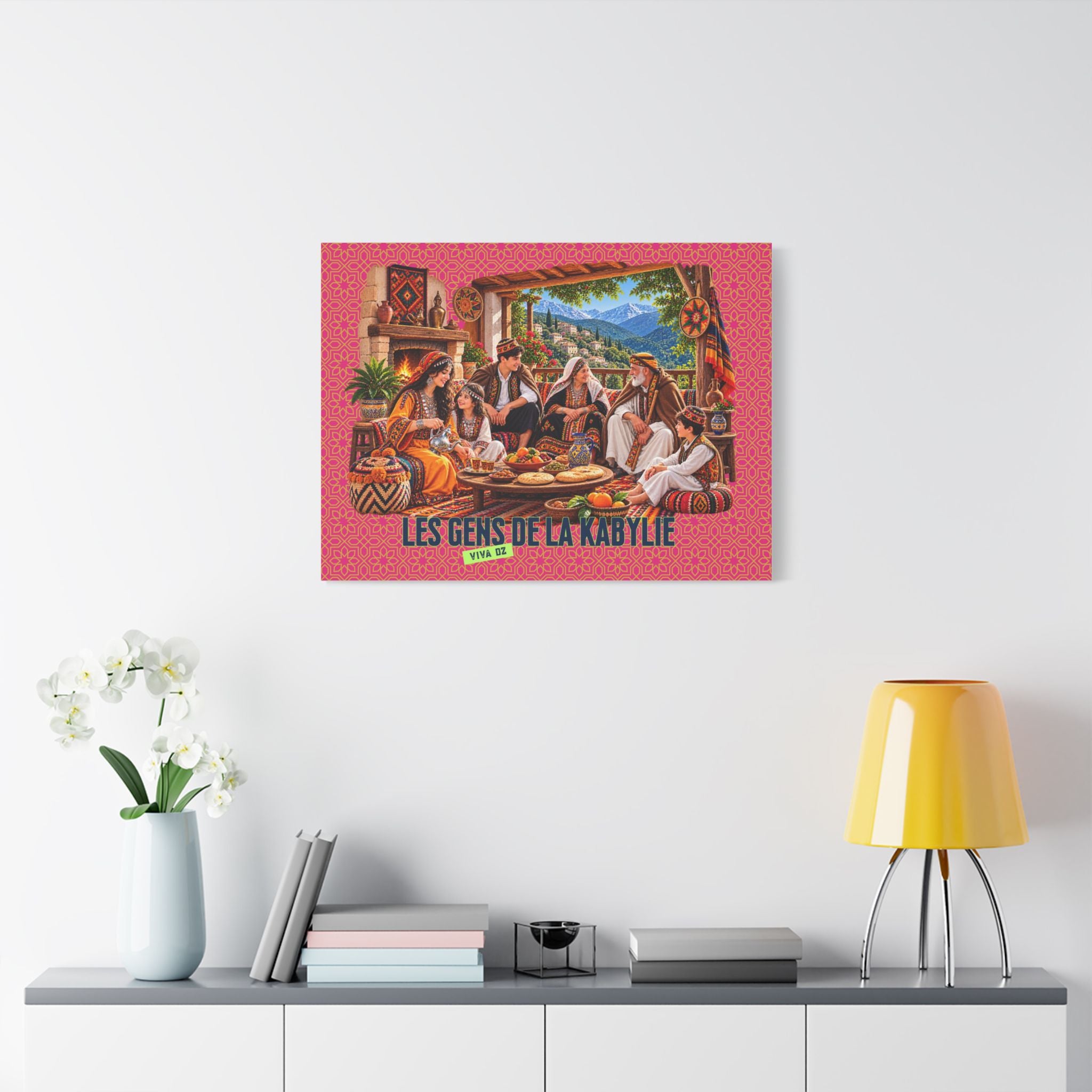 Les Gens de la Kabylie – Tableau sur toile satinée