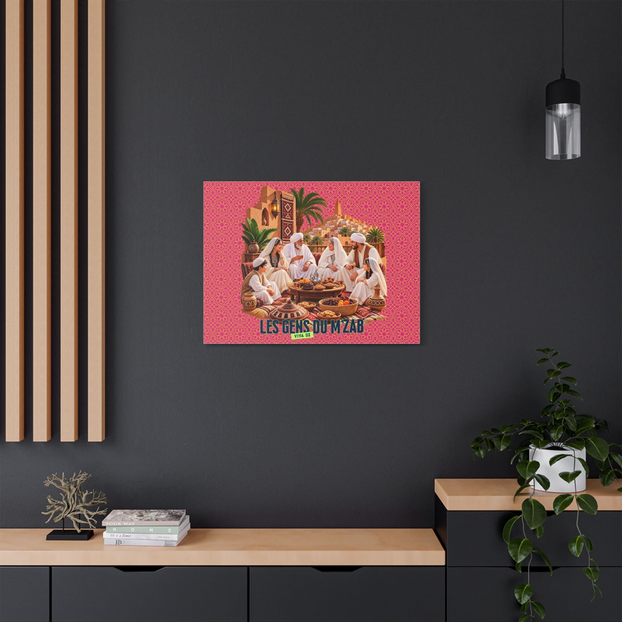 Les Gens du M’Zab – Tableau sur toile satinée