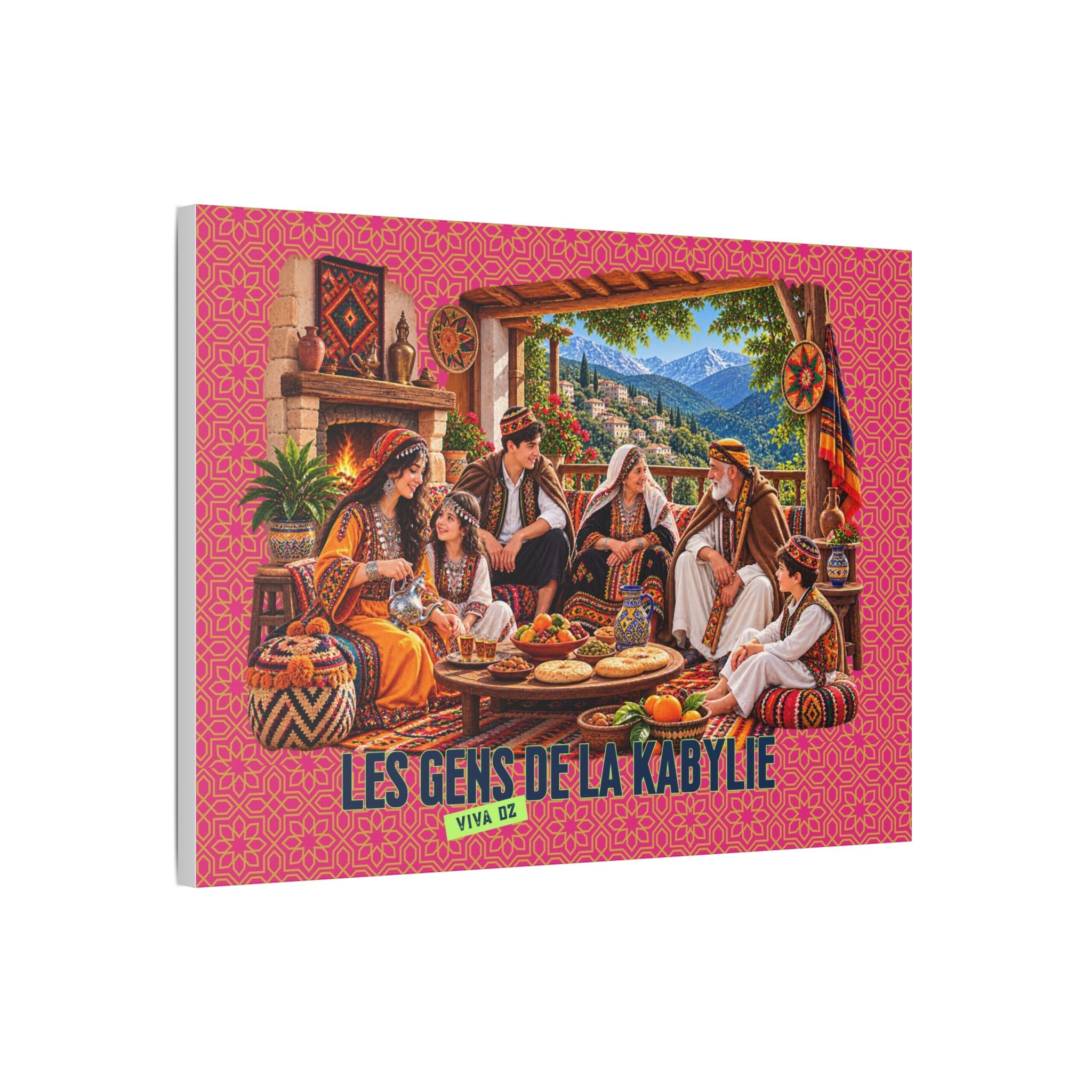 Les Gens de la Kabylie – Tableau sur toile satinée