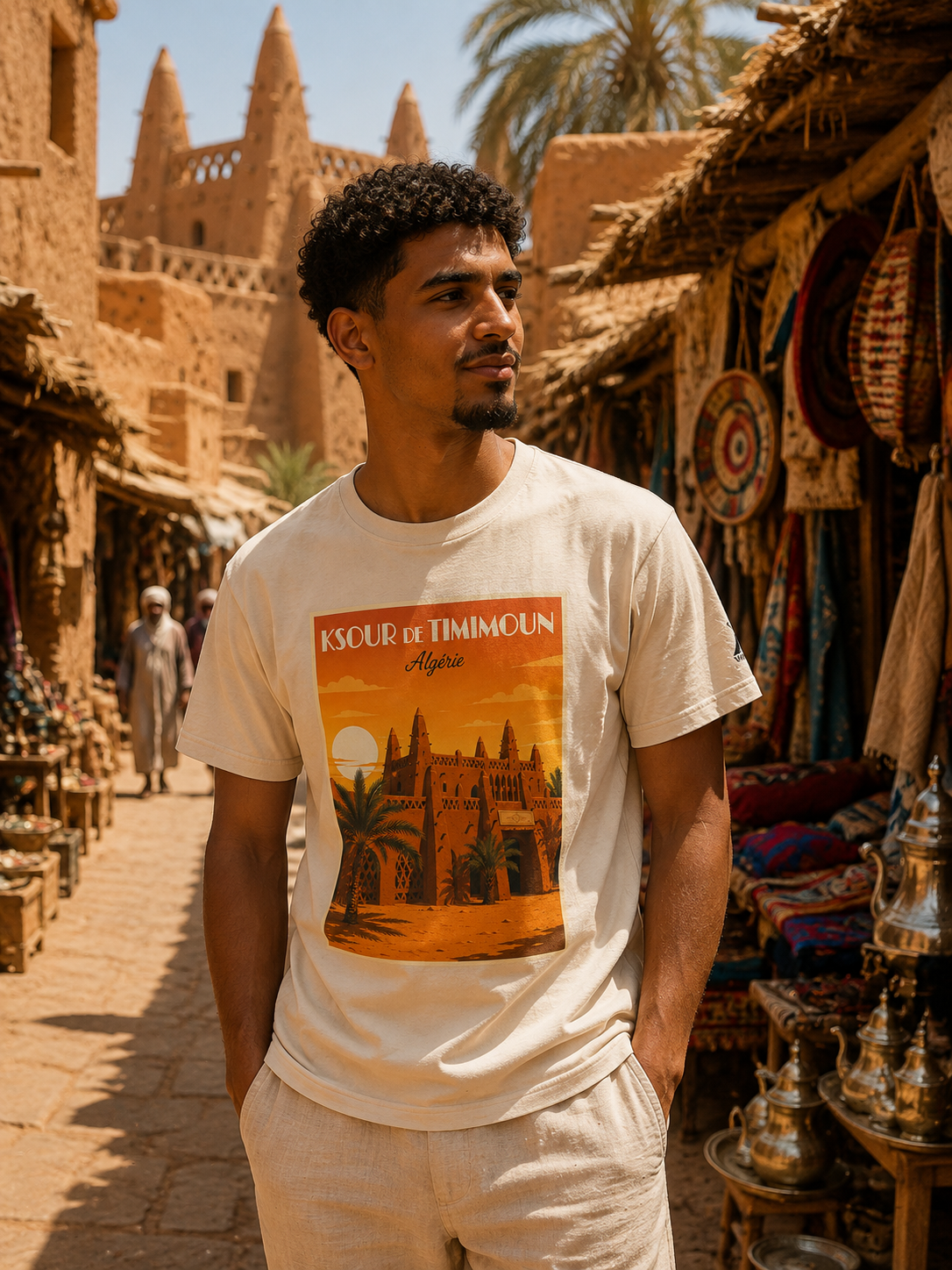 T-shirt Ksour de Timimoun — L’Oasis rouge