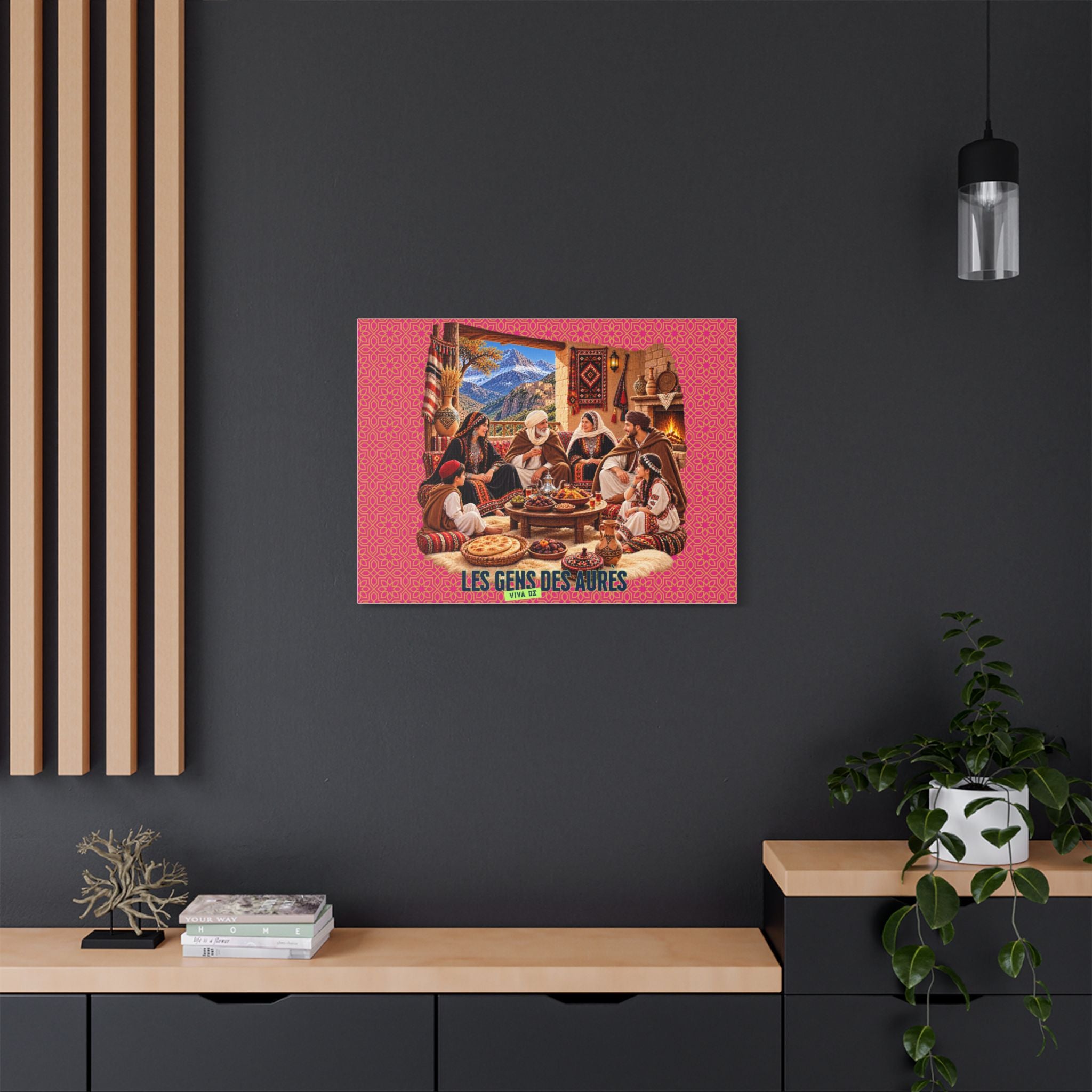 Les Gens des Aurès – Tableau sur toile satinée
