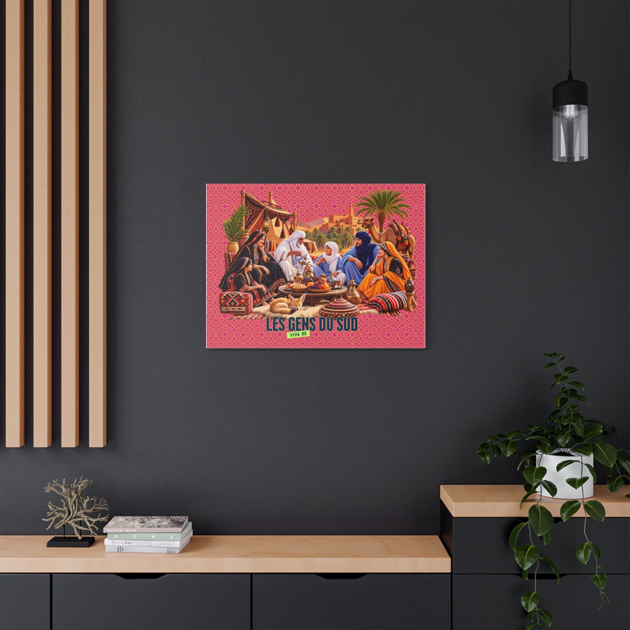 Les Gens du Sud – Tableau sur toile satinée
