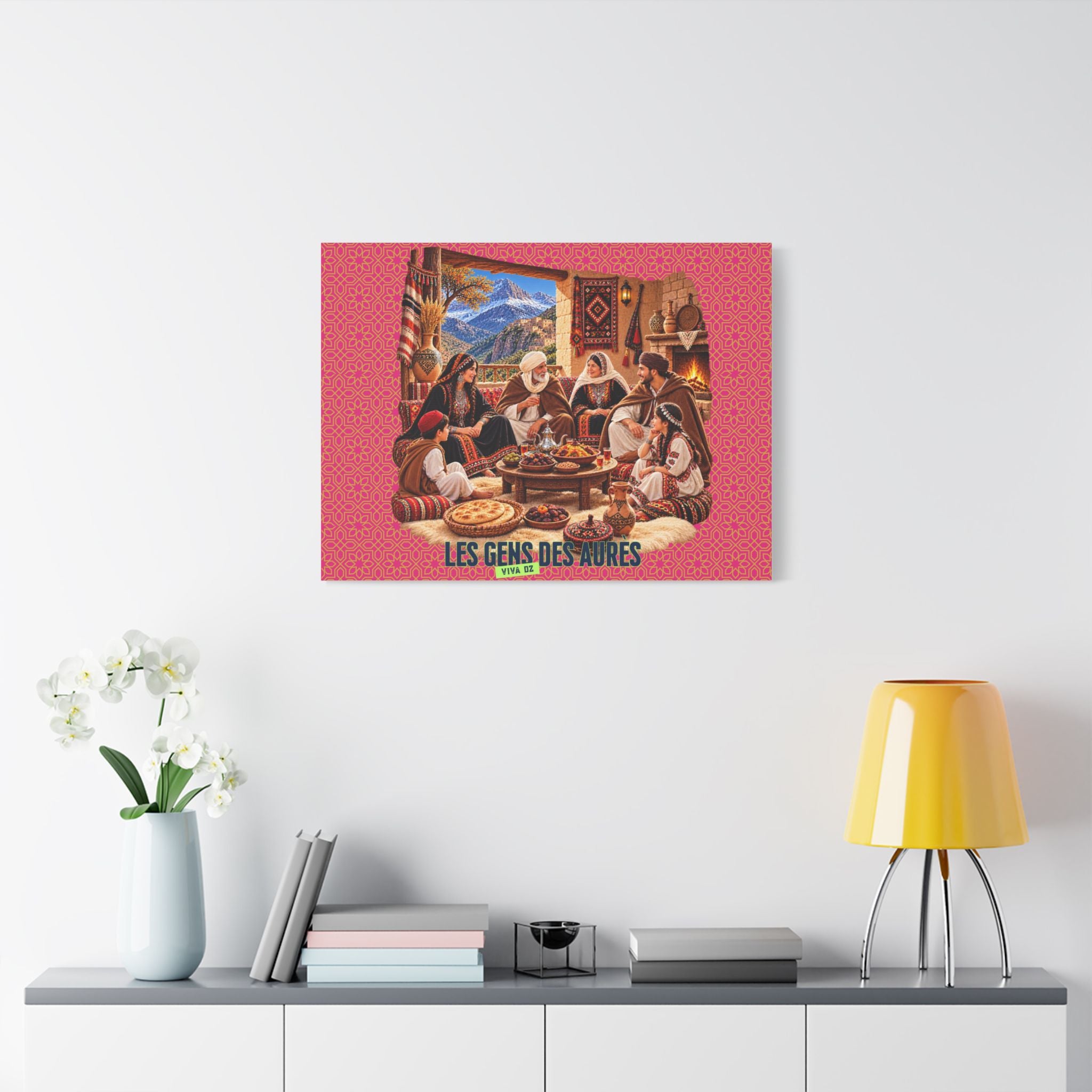 Les Gens des Aurès – Tableau sur toile satinée