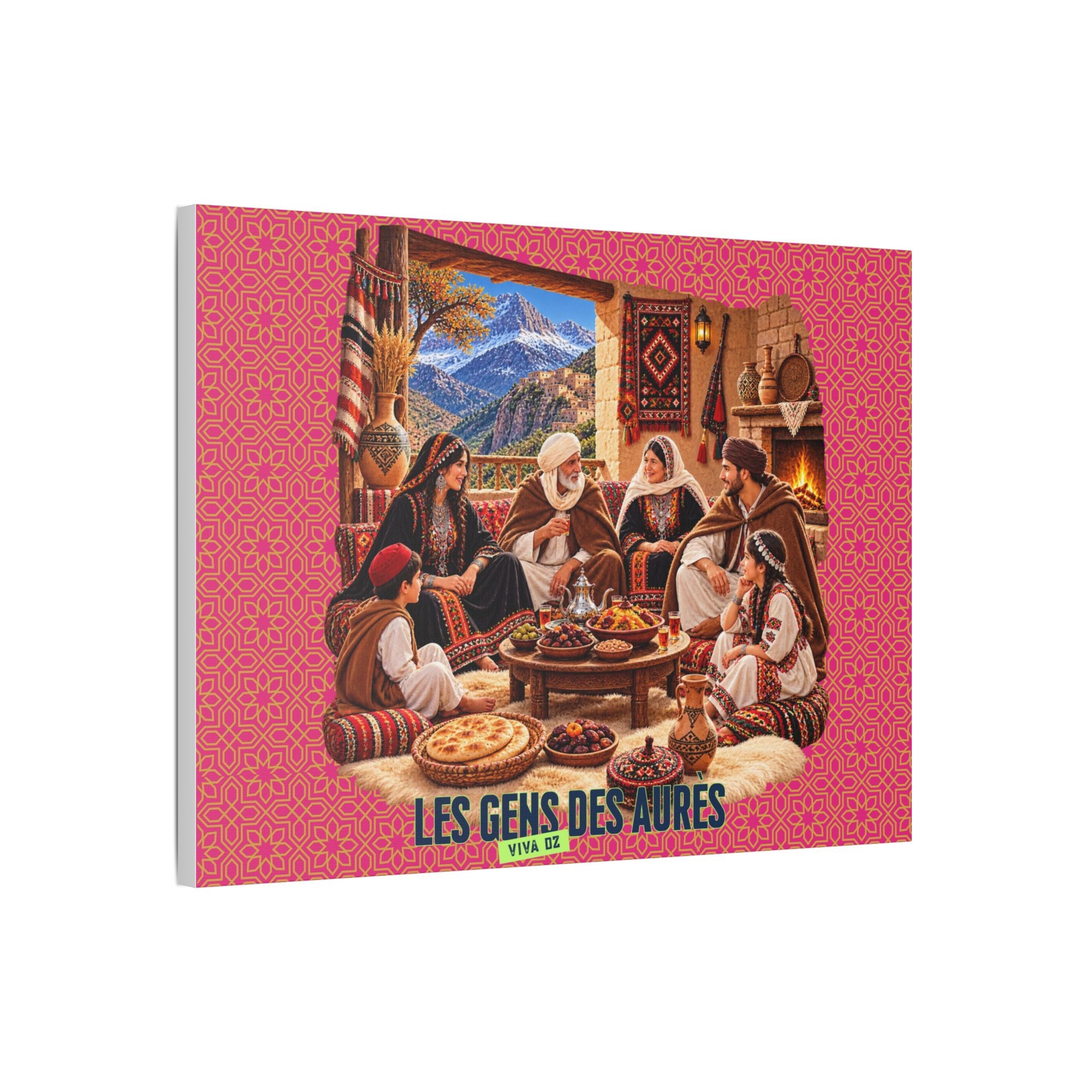 Les Gens des Aurès – Tableau sur toile satinée