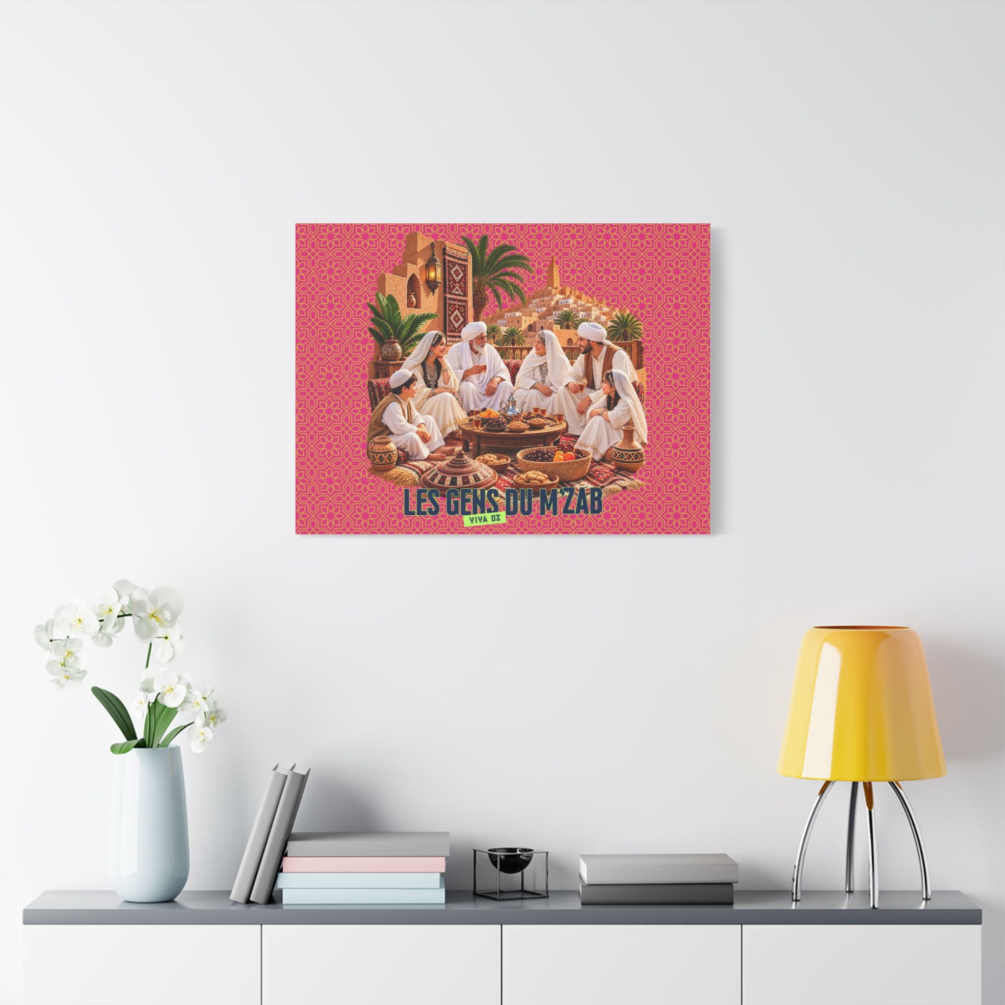 Les Gens du M’Zab – Tableau sur toile satinée