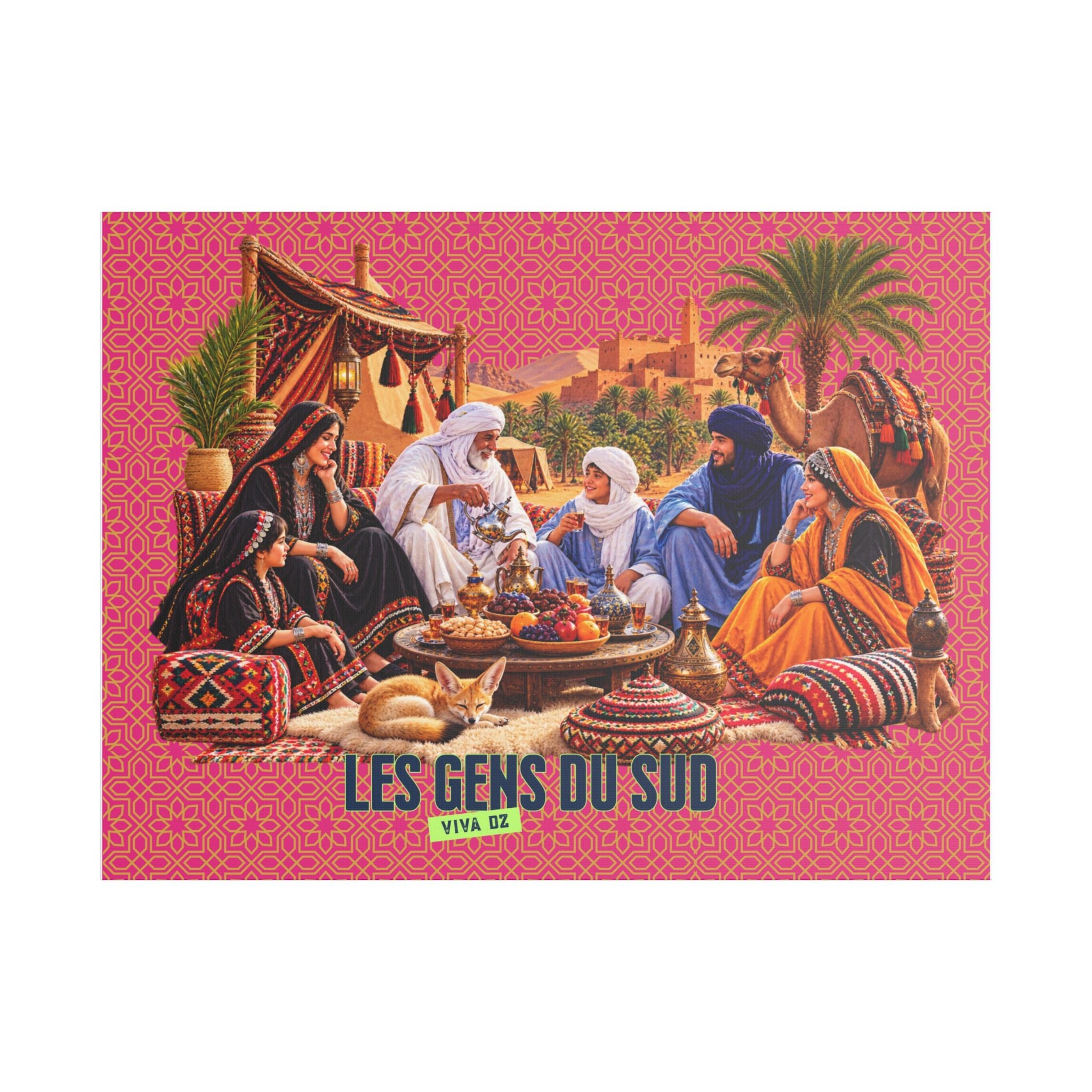 Les Gens du Sud – Tableau sur toile satinée
