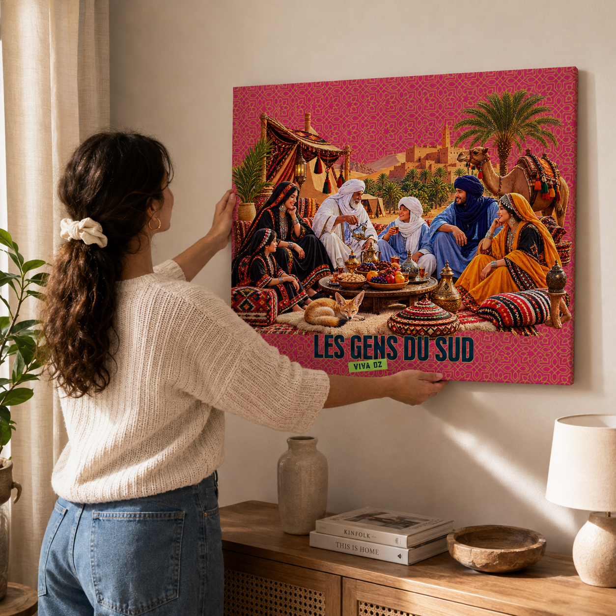 Les Gens du Sud – Tableau sur toile satinée